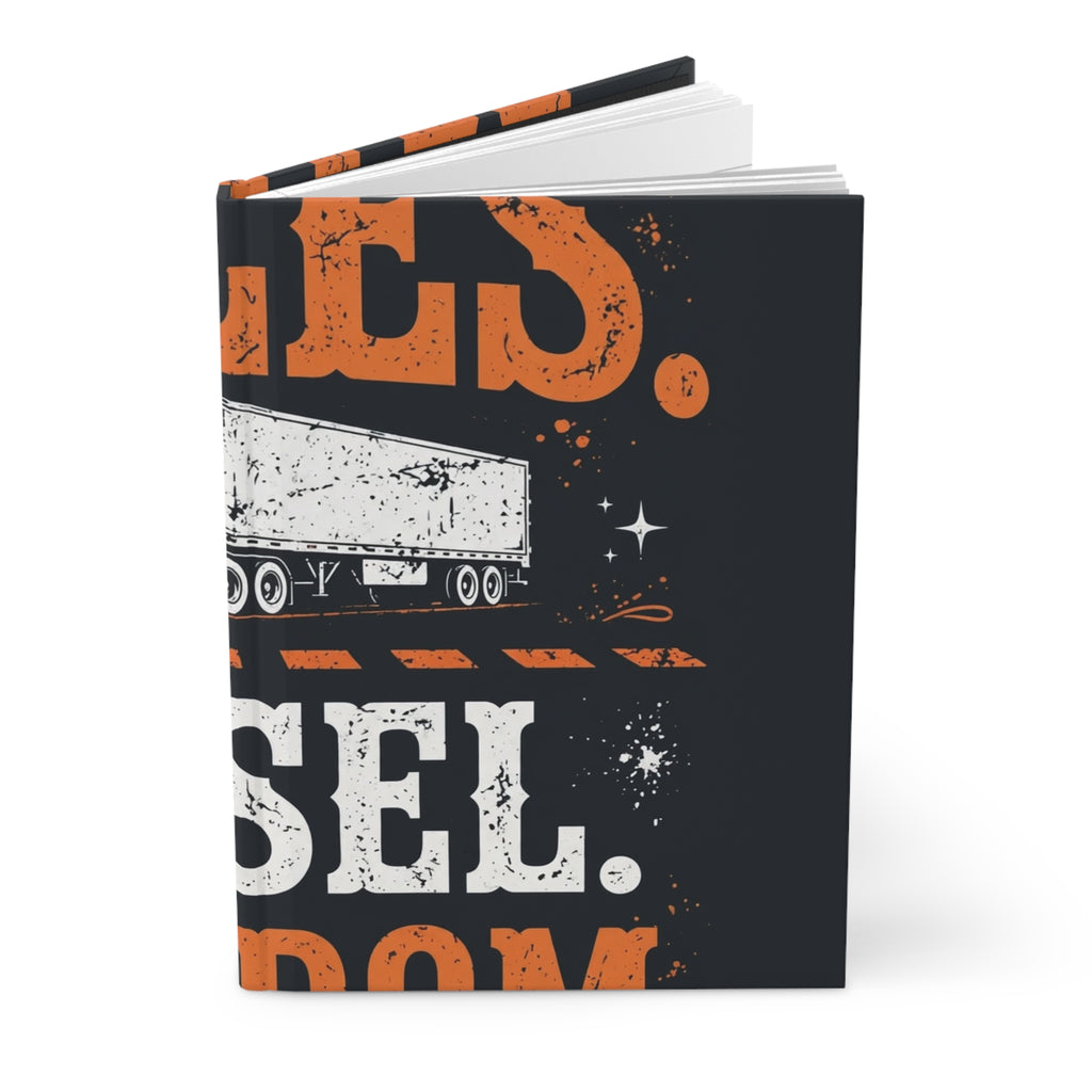 Miles Diesel Freedom Trucker Hardcover Journal
