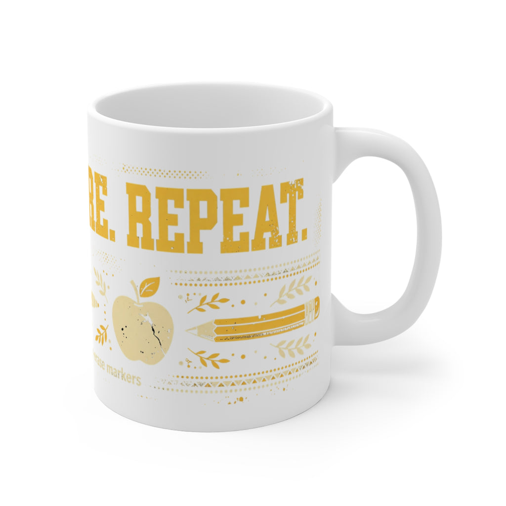 Teach Inspire Repeat Teacher Coffee Mug