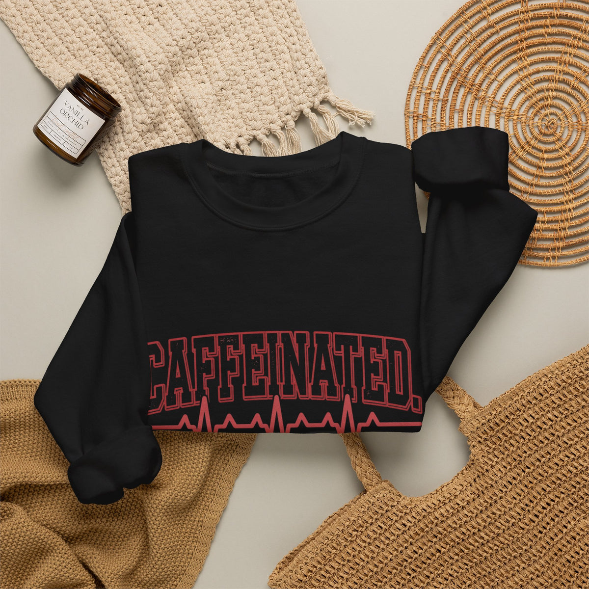 Caffeinated Compassionate On Call Nurse Sweatshirt