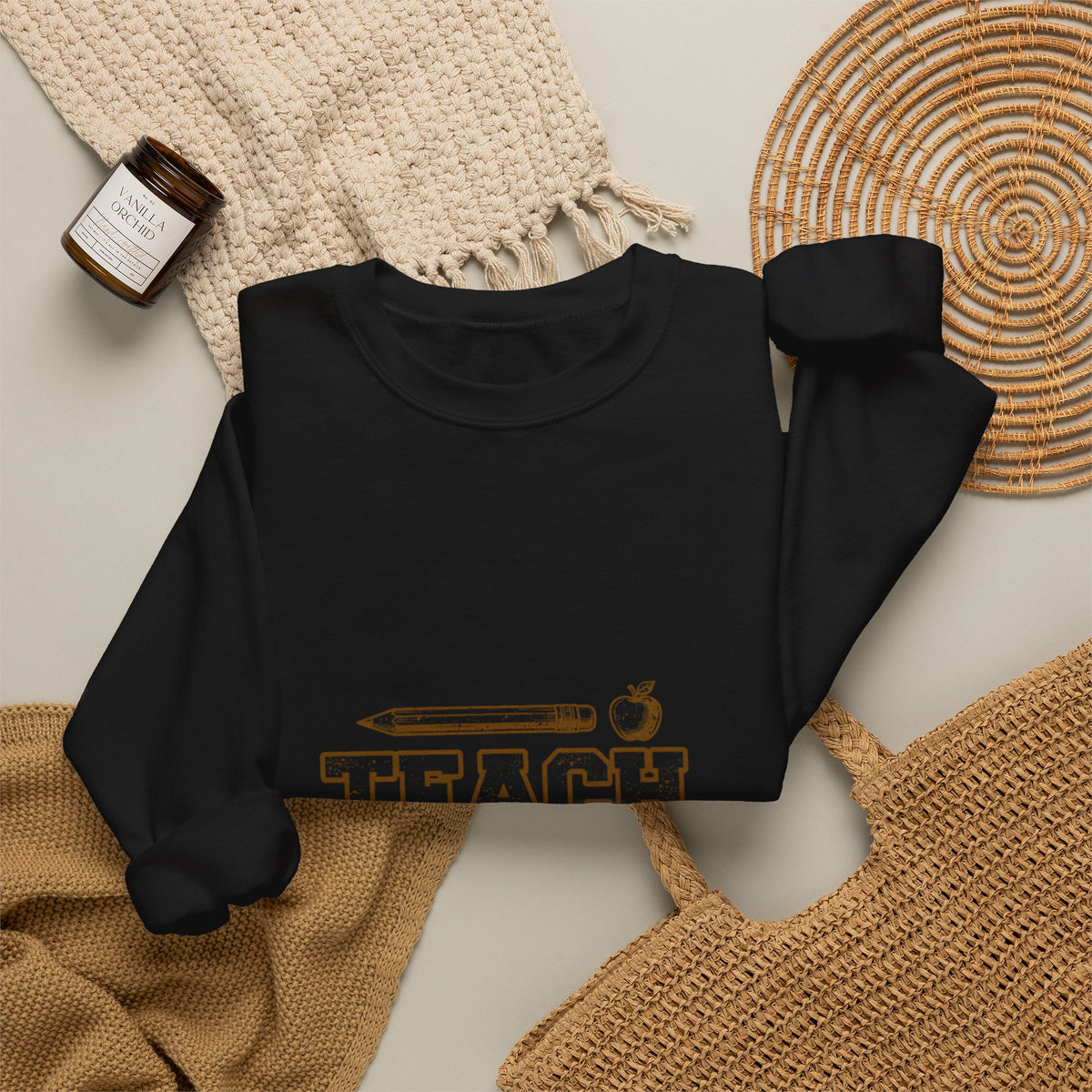 Teach Inspire Repeat Teacher Sweatshirt