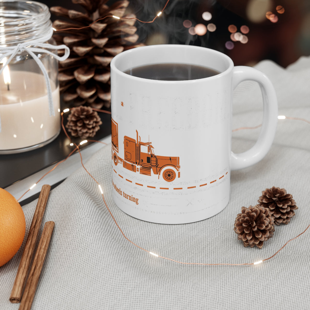 Miles Diesel Freedom Trucker Coffee Mug