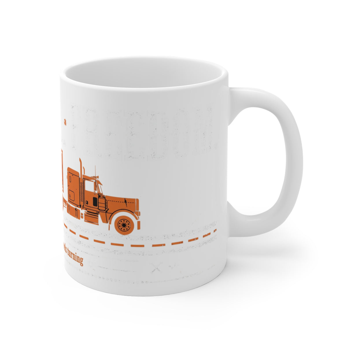Miles Diesel Freedom Trucker Coffee Mug