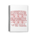 Caffeinated Compassionate On Call Nurse Spiral Notebook