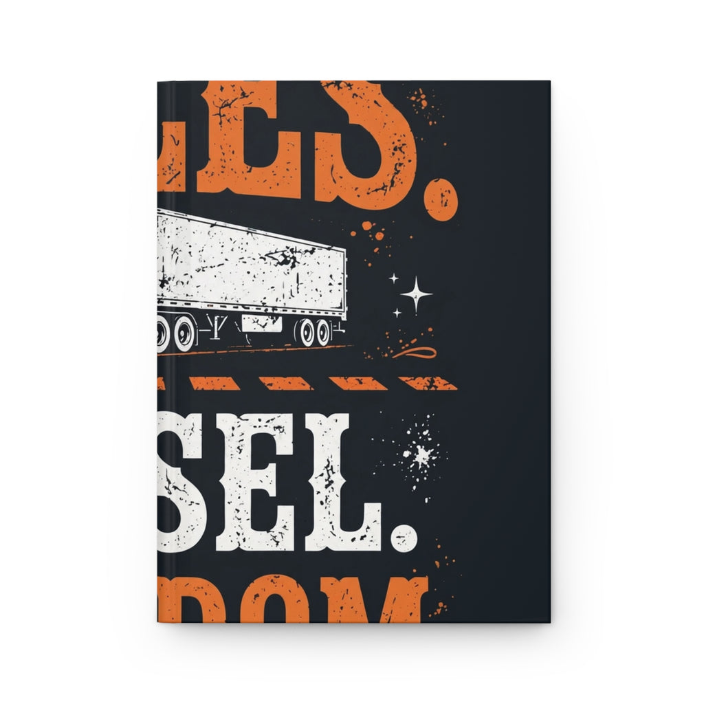 Miles Diesel Freedom Trucker Hardcover Journal